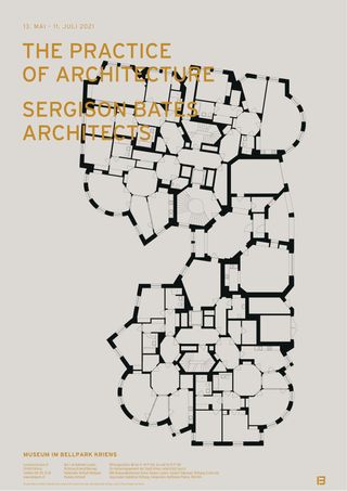 Plakat zur Ausstellung «The Practice of Architecture»