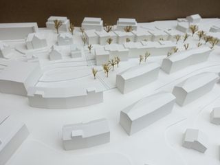 Modell der Wohnüberbauung